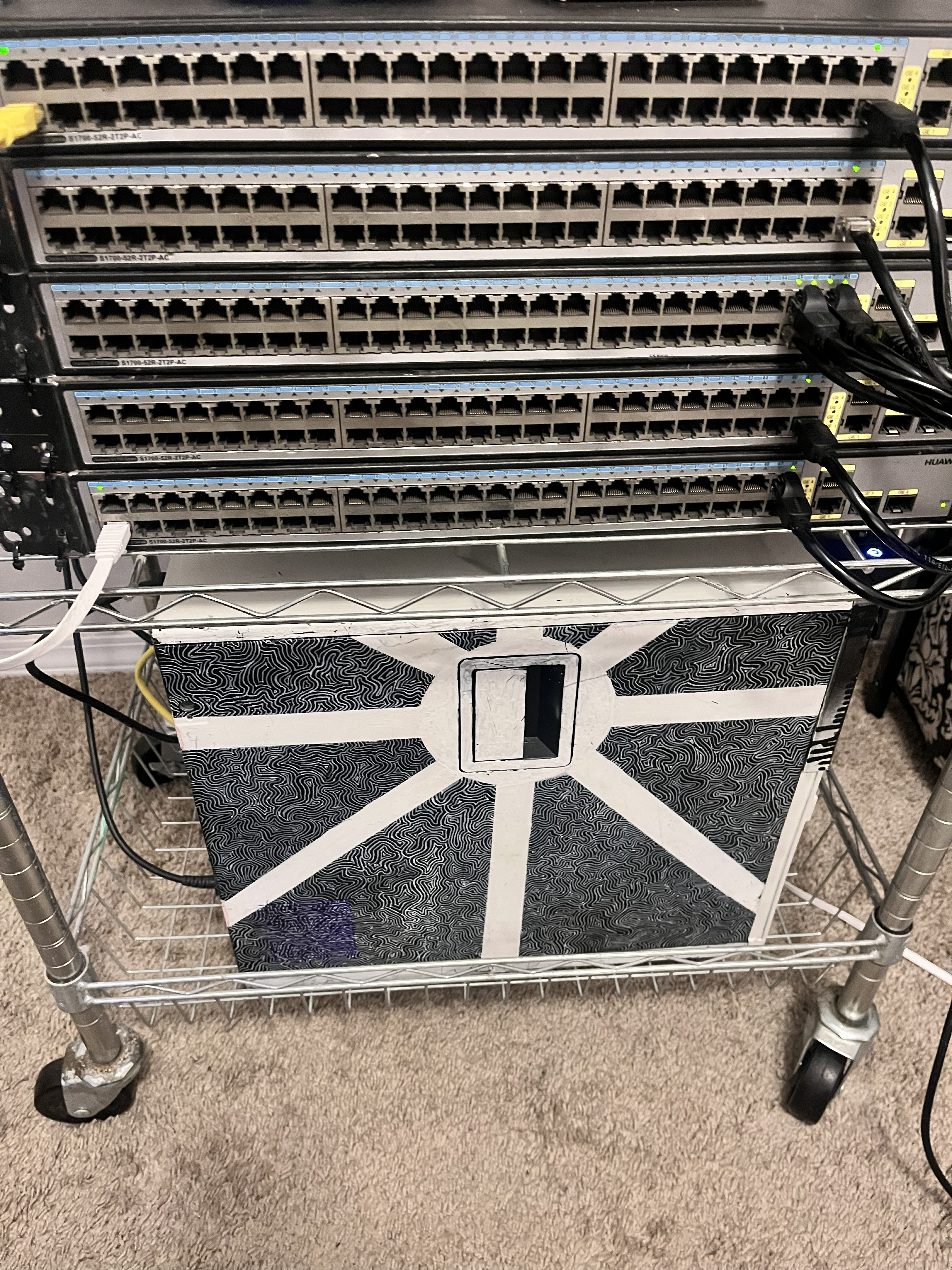 Enterprise Network Switch Rack